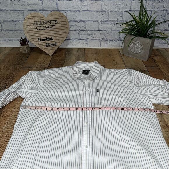 Texas Standard Men's Large Long Sleeve Striped Button Down Shirt - Picture 8 of 12